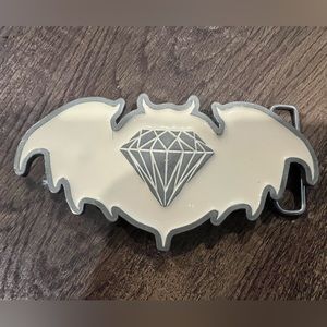 White bartskull belt buckle clandestine industries